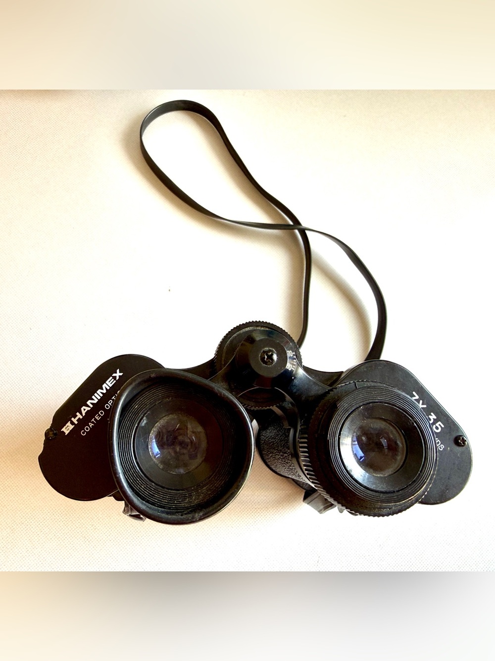 Vintage Hanimex Coated Optics 7x15 Black Binoculars
